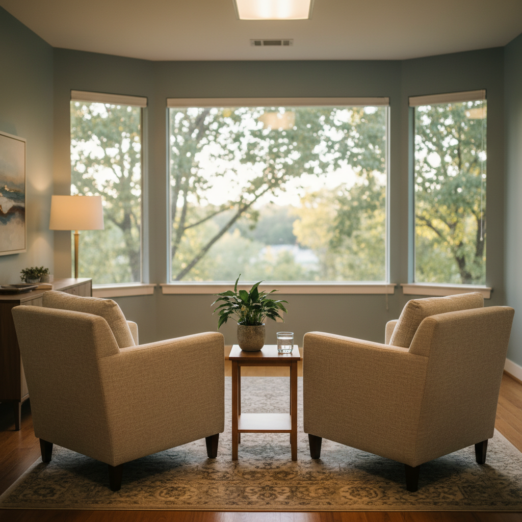 Relational Counseling in Huntsville represented by a calm counseling environment